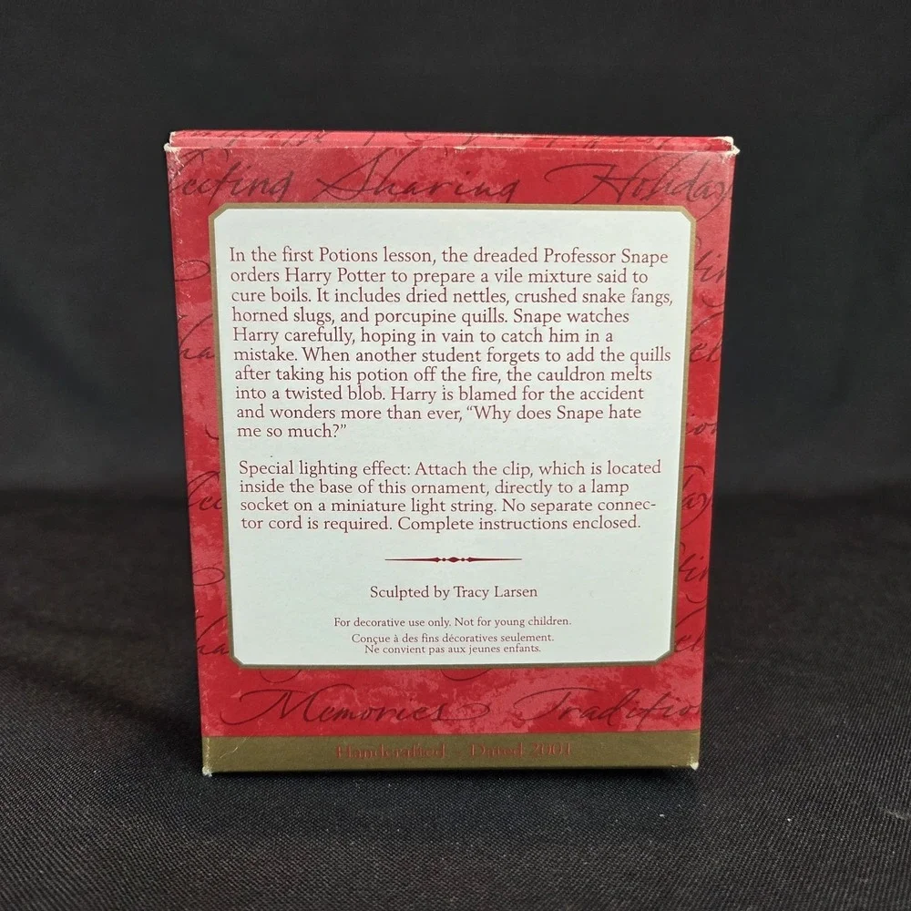 Harry Potter Potions Master 2001 Hallmark Keepsake Christmas Ornament